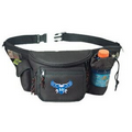 7 Zippers Fanny Pack w/ Bottle Holder & Cell Phone Pouch (22"x6")